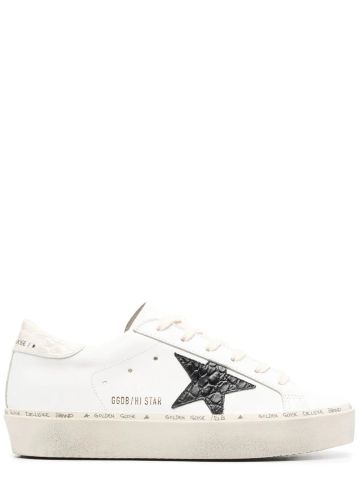 White Hi Star sneakers with black star