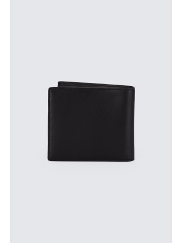 Leather logo-patch cardholder