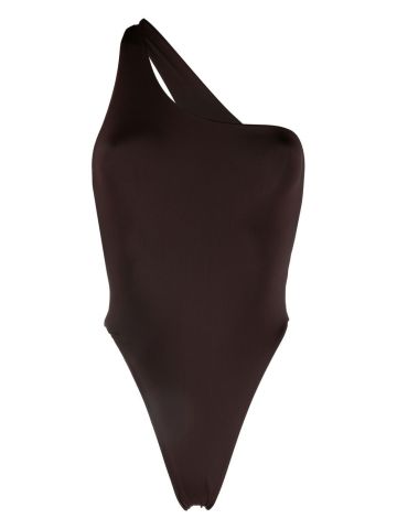 One-piece one-shoulder swimming