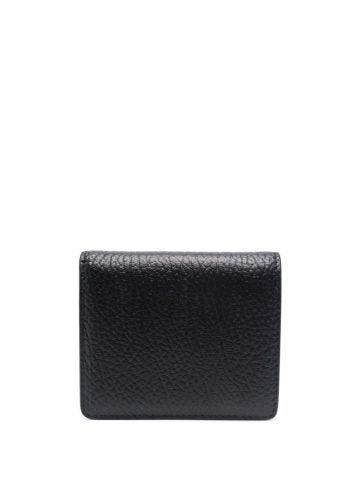 Black wallet with 4-stitch detail