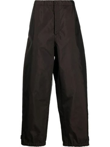 Valentino Brown wide high-waisted pants