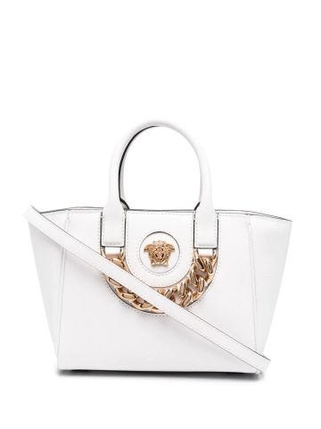 La Medusa white handbag