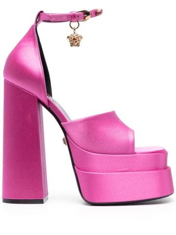 Pink Aevitas Medusa Platform Sandals