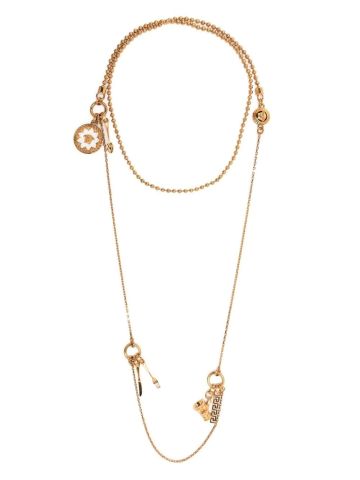 Gold necklace with pendants