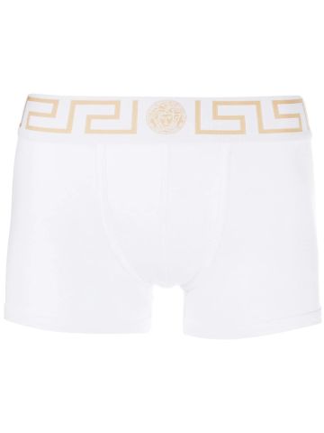 White Medusa Greek Keypari underwear boxer shorts