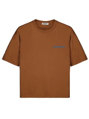 Brown T-shirt with print