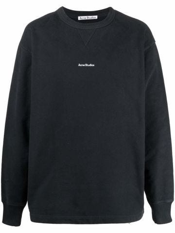 Black sweatshirt with logo