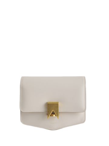 Le Papa small beige leather bag