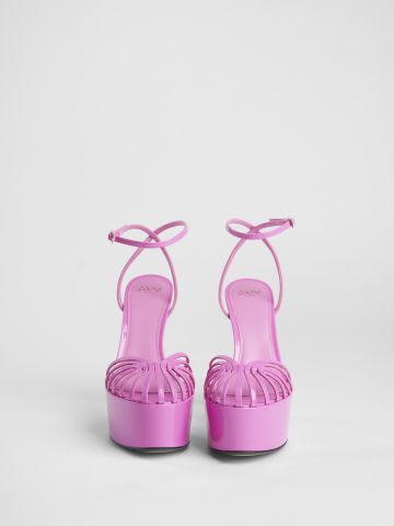 Sandalo Clio in vernice rosa