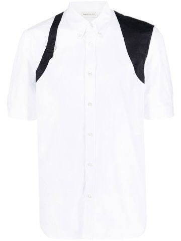 Camicia bianca a maniche corte