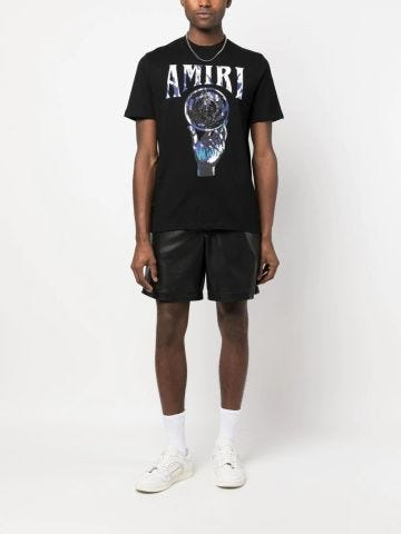 Black Crystal Ball T-shirt with print
