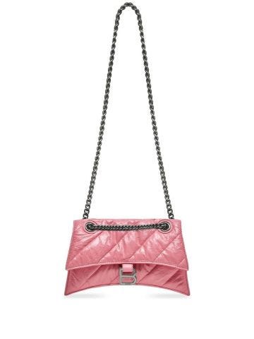 Pink Quilted Shoulder Bag Crush