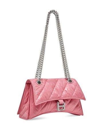 Pink Quilted Shoulder Bag Crush