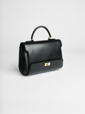 Money Small bag in black leather