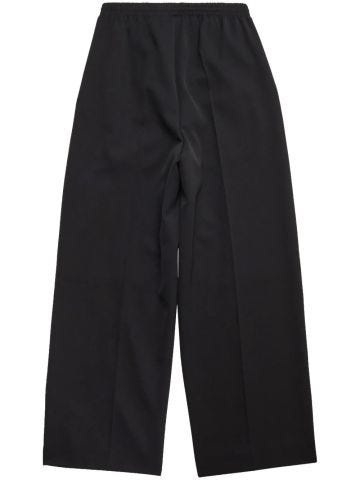 Black pants with elastic waistband