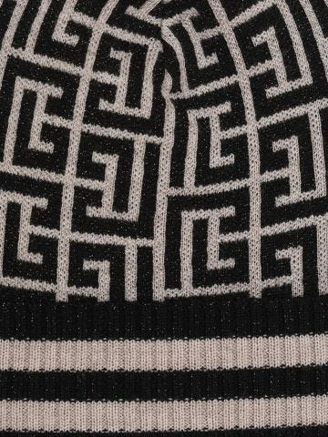 Monogrammed wool cap