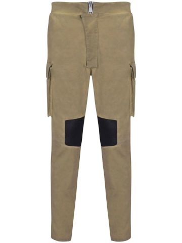 Tapered brown cargo pants