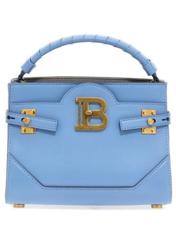 B-Buzz 22 light blue tote bag with gold logo