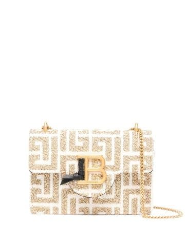 Multicolour wallet-on gold chain bag