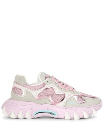 B-East low trainers in pink leather