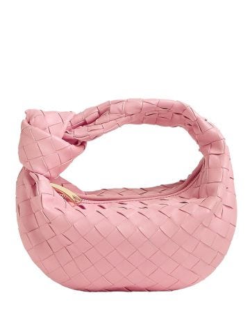 Braided pink mini Jodie bag