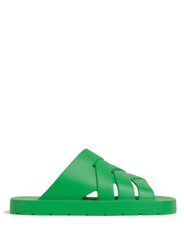 Green rubber sandals