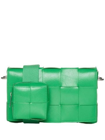 Green Cassette Bag With Versatile Shoulder Strap