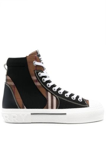High top trainers with Vintage Check pattern