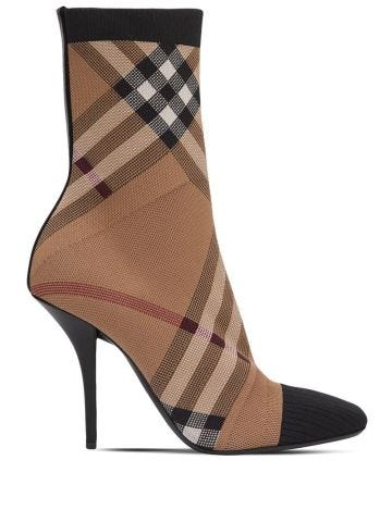 Vintage Check sock ankle boots