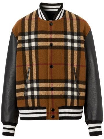 Bomber jacket with Vintage Check