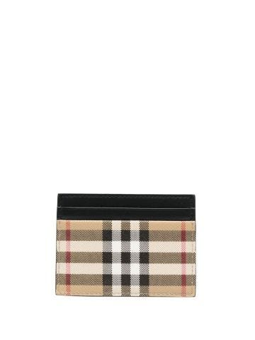 Archive Beige Check Card Holder