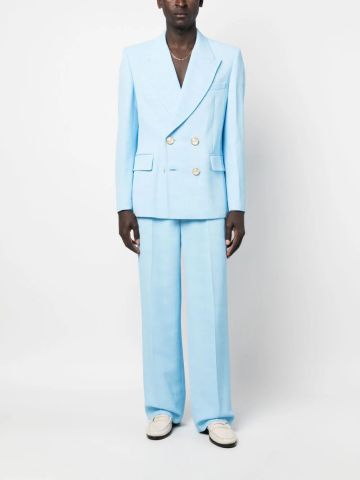 Sky blue tailored trousers