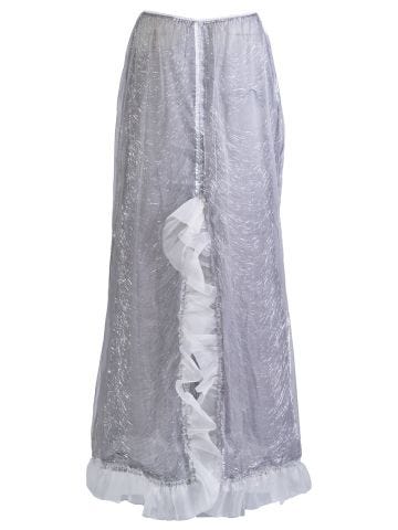 Silver Cinderella high-waisted skirt