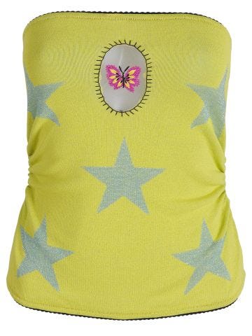 Yellow top with star print