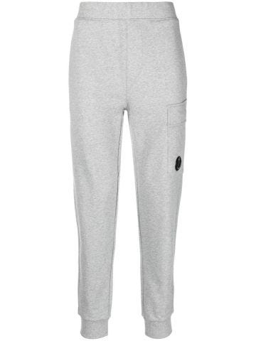 Light grey logo sports trousers