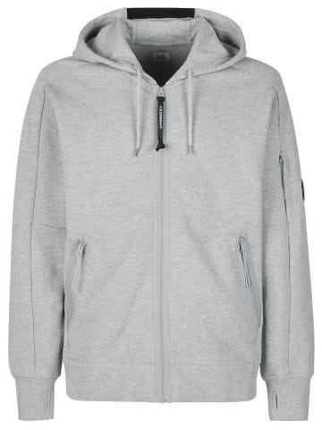 Grey zip and hoodie