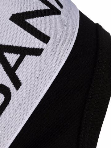 Black briefs with logo band