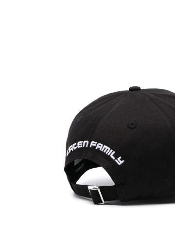 Black baseball cap with patch