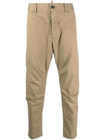 Tapered beige pants