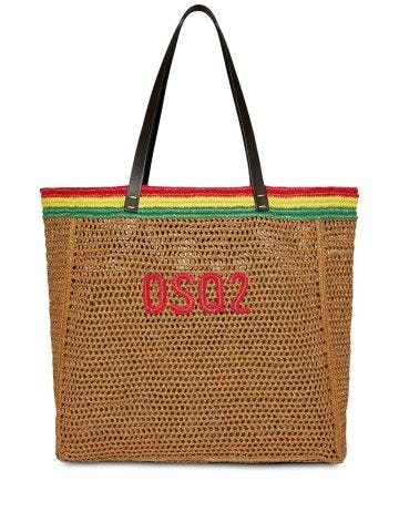 Multicolored DSQ2 tote bag