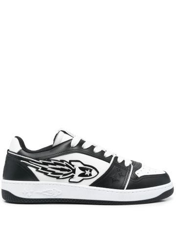 Black and white Ej Rocket Low sneakers