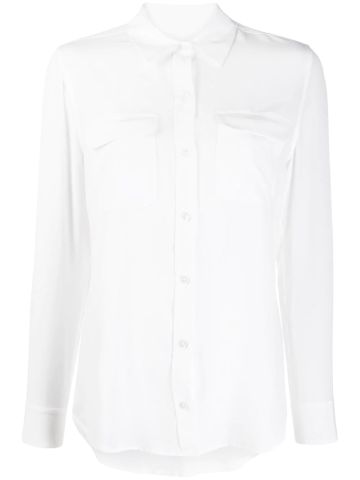 Camicia bianca Signature in seta