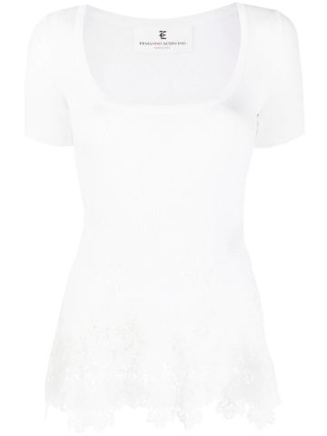 White transparent T-shirt