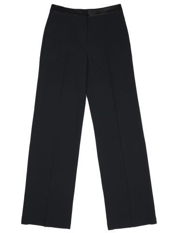 Black tailored palazzo trousers