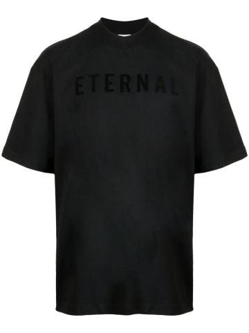 T-shirt nera Eternal con logo