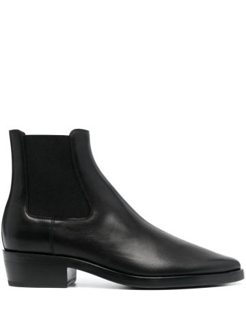 Pointed Chelsea ankle boots