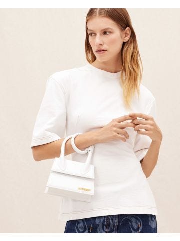 Le Chiquito Nœud mini white bag
