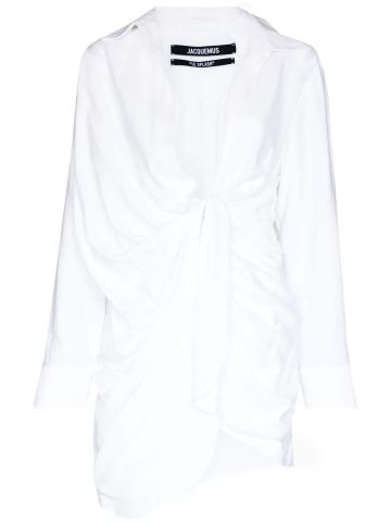 White Chemisier short dress La Robe Bahia