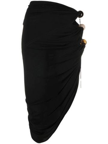 Black La jupe Perola short skirt with insets