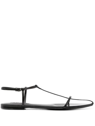 Black ankle strap sandals